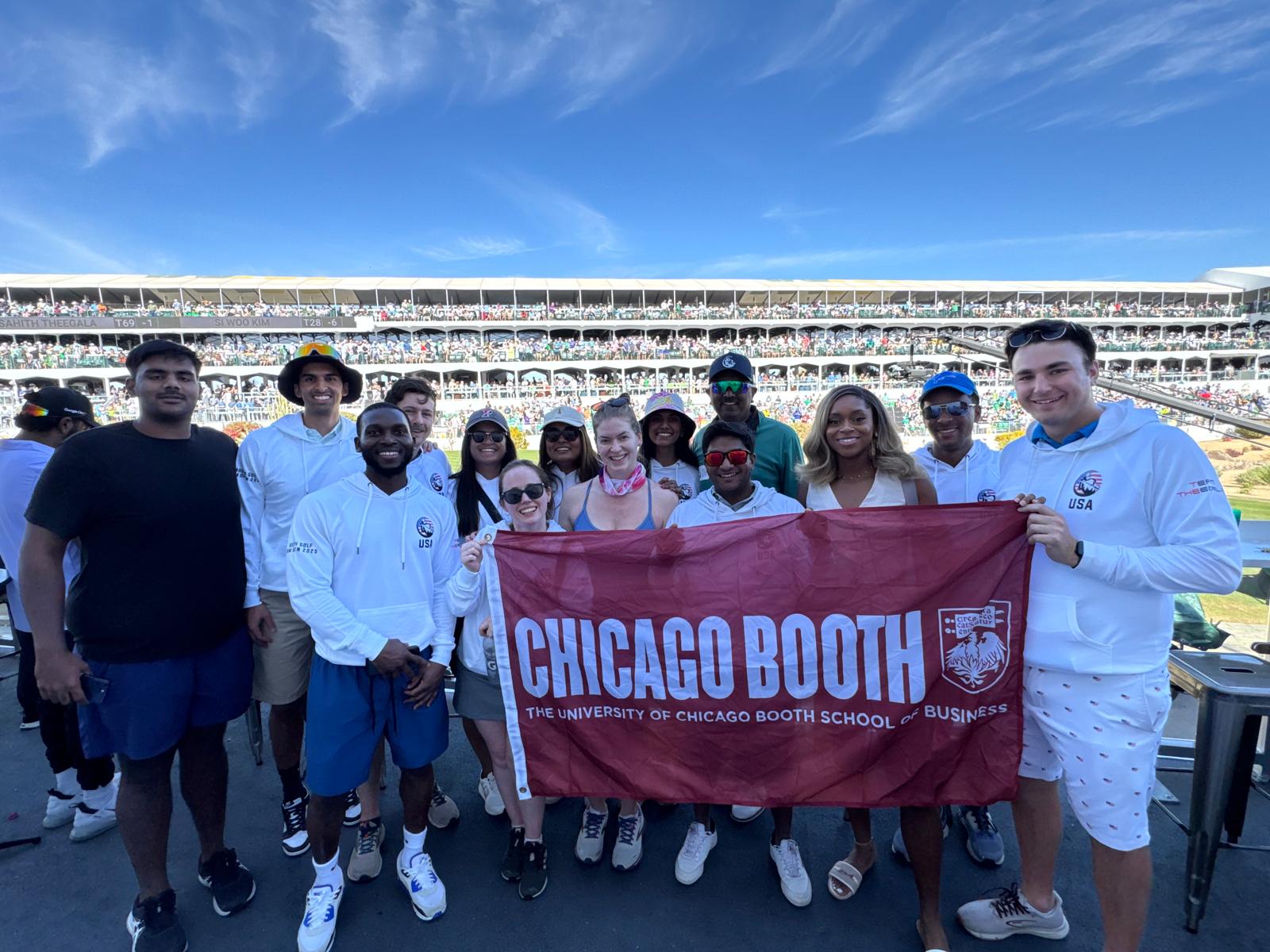Chicago Booth MBA students at golf tournament event